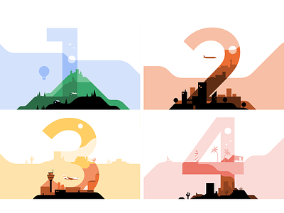 Uber Driver Milestones city design flat gif illustration landscape milestones vector