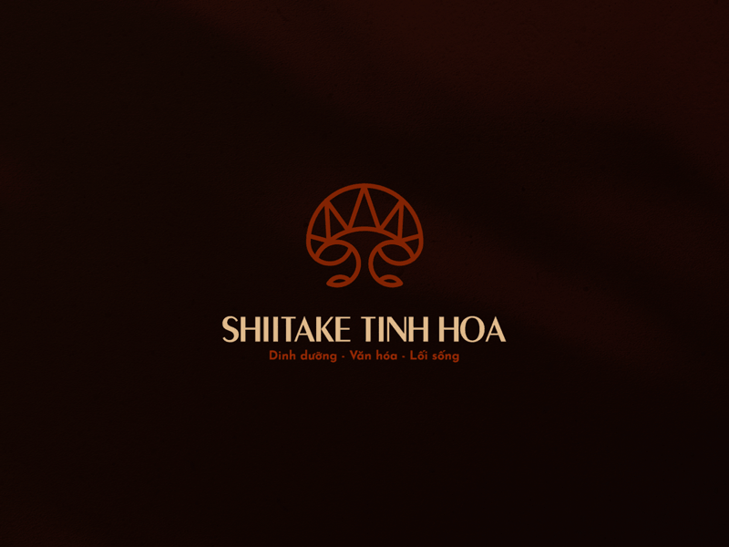 Shiitake Tinh hoa - Logo Animation 2d animation animation branding design forest golden ratio graphic design japanese culture logo logo mark motion graphics mushroom nutrition shiitake the sun
