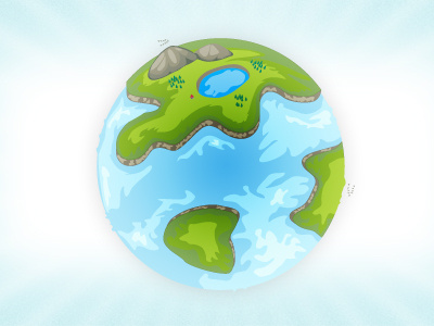 Planet design freelance icon illustrator