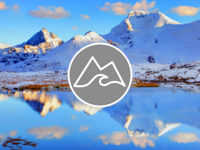 Mountain And The Sea Logo design freelance illustrator logo photoshop
