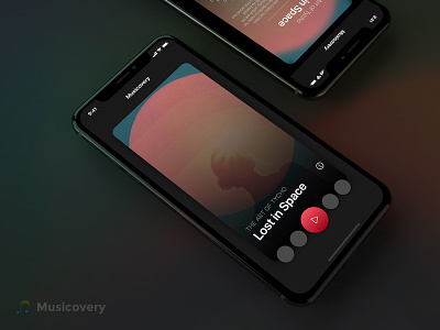 Music Discovery iOS app apple design designer discover ios iphonex mockup music playlist ui ux