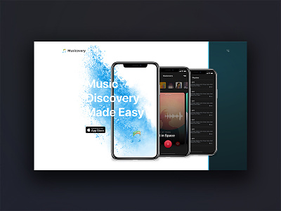 Music Discovery iOS app app berlin design discover freelance landingpage music ui ux webdesign website welovewebdesign