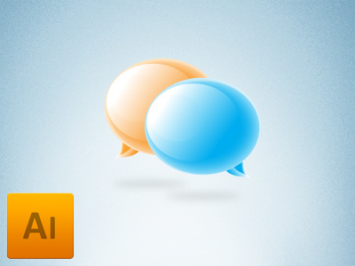 Speech Bubbles Icon FREEBIE ai download free freebie freelance icon