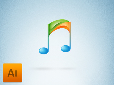 Music player icon/logo FREEBIE ai download free freebie freelance icon logo