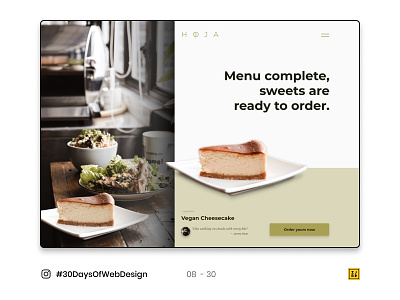 08 - 30 Instagram #30DaysOfWebDesign Challenge figma figmadesign photoshop ui ux web design