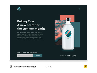 10 - 30 Instagram #30DaysOfWebDesign Challenge adobe illustrator branding design figmadesign logo typography ui ux vector web