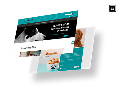 Fido Online Pet Store Presentation adobe xd ui ux website design