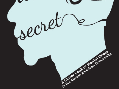 MIMH Deep Dark Secret Poster advertising illustration typography