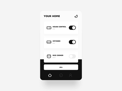 Daily UI & Smart Home Animation 100 daily ui air conditioning app black control cooker cryogen design home house mi mijia mode motion rice setting smart switch ui white