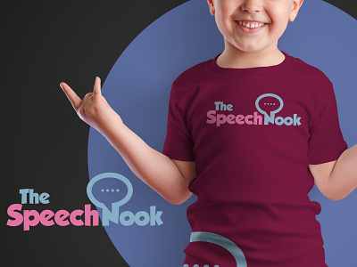 The Speech Nook brand branding children clean design flat graphic design icon identity illustration illustrator kids lettermark loge design logo minimal monogram typography vector wordmark