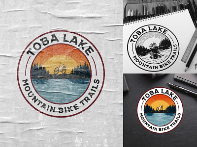 Vintage (badge) Logo Toba Lake MTB Trails