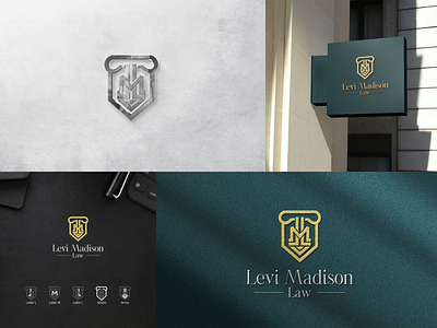 Monogram Logo LM Law arrow brand identity branding company logo design icon illustration law law logo law office logo logo design logo designer minimal monogram shield typography ui ux vector