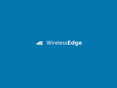 Wireless Edge2 art blue brand branding clean design graphic design icon identity illustration illustrator logo minimal monogram type typography ui ux vector web