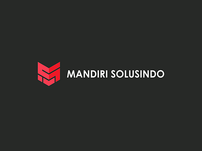 Mandiri Solusindo1 app art brand branding clean design flat graphic design icon identity illustration logo minimal monogram type typography ui ux vector web