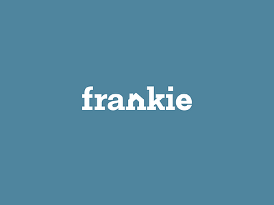 Frankie brand branding clean design flat graphic design icon identity illustration illustrator lettering logo minimal monogram type typography ui ux vector web