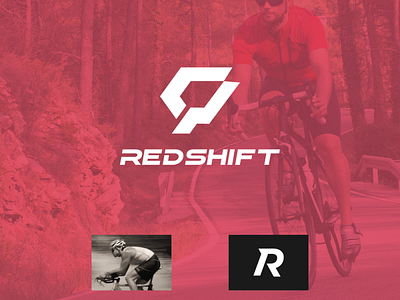 redshift branding design logo minimal modern monogram simple sport vector