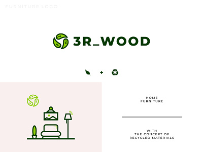 3R_WOOD branding design enviroment furniture graphicdesign home interior logo logodesign logonew logos nature recycle reduce reuse vector wood