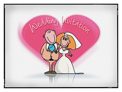 10 Year Anniversary illustration illustrator invites love print wedding
