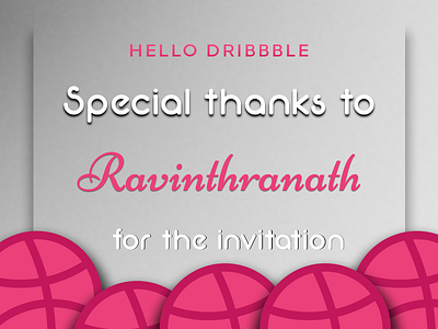 Thanks for the invitaion @Ravinthranath A invitation design