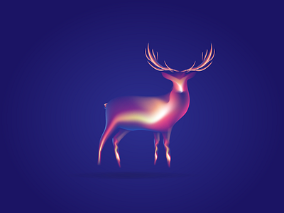 Deer animal artworks character clean creative design deer flat design illustraion vector artwork
