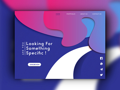 Landing Page Design artwork creative design flat design illustrated landing page landing page design theme design vector webpage design website concept