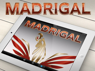 Madrigal eagle gold logo madrigal red