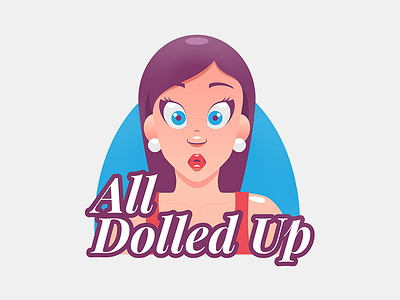 Ms. Trendy Stickers girl illustration imessage makeup stickers vector
