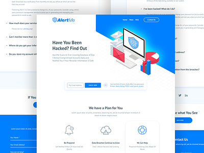 Alert Me Landing Page