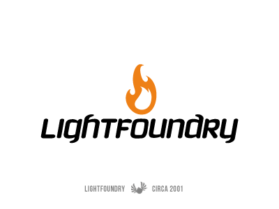 Lightfoundry Logo circa 2001 client lightfoundry logo