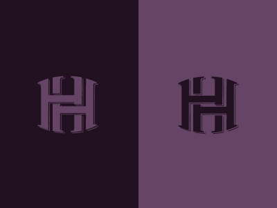 HH Mark h logo mark monogram purple