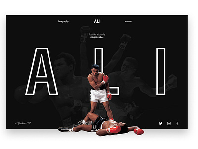 Muhammad Ali's Website Concept