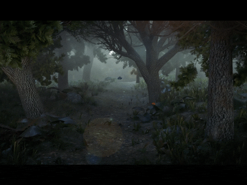 Forest Scene 3d animation blender3d butterfly environment forest grass motion rabbit tree
