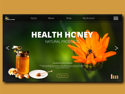 Health honey branding creative health healthcare homepage honey honey bee natural uidesign uiux webdesign website