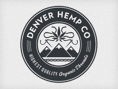 Denver Hemp Company branding illustration logo