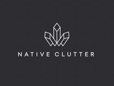 Native Clutter Logo branding icon logo