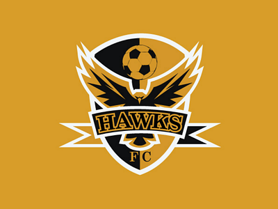 Hawks FC Mascot Logo animal athletes birds club footballclub graphic illustration illustrator jersey logo logodesign mascotlogo monogram pentool shields sports sportslogo symbol vector