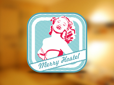 Merry Hostel app hostel icon ios turquoise