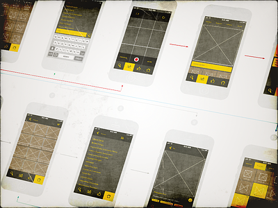 Beer app wireframe app beer brown concept design icon ios iphone mobile ui vector wireframe
