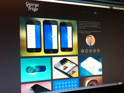 GeorgeFrigo web app clean design frigo georgefrigo grey icon ios iphone logo ui web