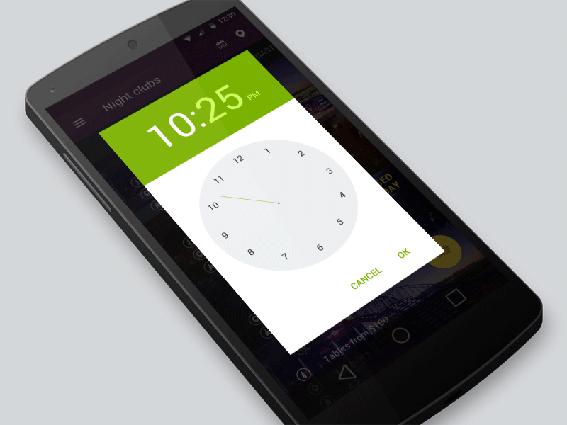 Time Picker - Material Design