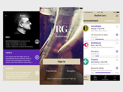 Radio app app design interface ios iphone music radio sketch sound ui ukraine ux
