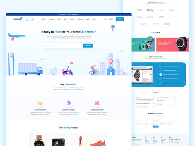 Cross Border e-Commerce Landing Page