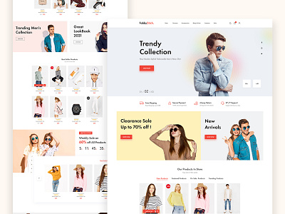 E-Commerce Landing Page - Fabbystitch creative agency ui creative design ecommerce ecommerce design ecommerce shop ecommerce website trendy design ui ux design uidesign webdesign