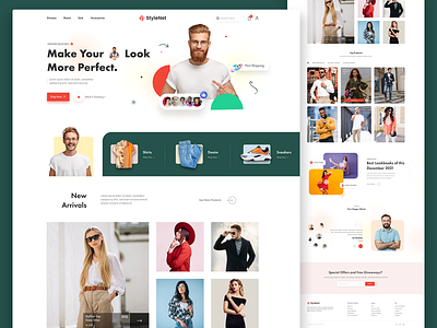 Fashion Store Home Page Design