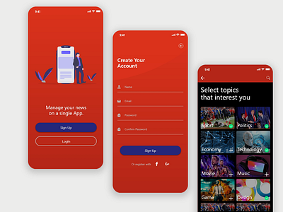 News App UI