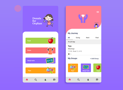 Help Orphan android app app design app ui art children design help orphan ui ui ux user experience user interface design userinterface