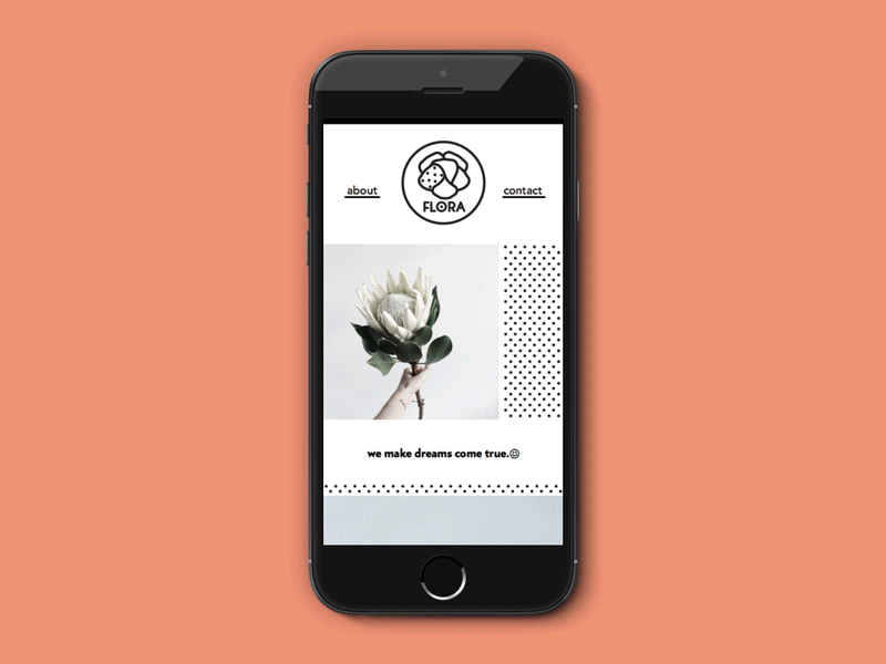 Flora app branding flower logo ui