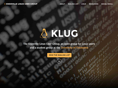 Knoxville Linux User Group black iconfont linux tux