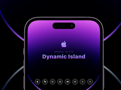 Iphone 14 Pro - Dynamic Island Design & Interaction apple design iphone mobile app ui uiux vector