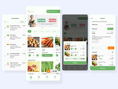 Groceries Shopping & Delivery App concept delivery ecommerce groceries market marketplace shopping supermarket toserba